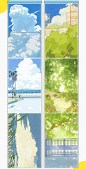 Midsummer Light 2 - Large Background Tape Large Summer Background Tape 2 | Campus Street Scene Tape