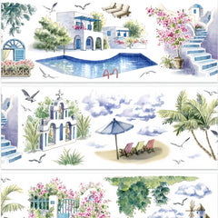 Strolling in the Aegean Sea PET Tape Strolling in the Aegean Sea PET Tape | Greek Island Scenery