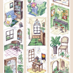 Indoor Furniture PET Tape Memories Hut PET Tape | Cozy & Vintage Home Interior Stickers