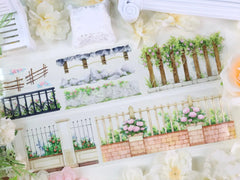 Walls & Fences PET Tape Walls & Fences PET Tape | Rustic Scenery & Collage Elements