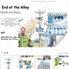 Town Corners PET Tape Town Corners PET Tape | Street & Scenery Elements for Crafts