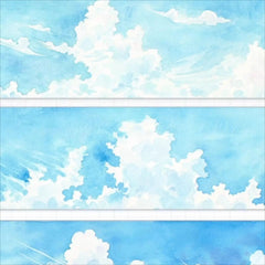 Falling Clouds Tape Falling Clouds Washi Tape – Dreamy Sky Cloud Decorative Tape for Journaling, Scrapbooking & DIY Crafts