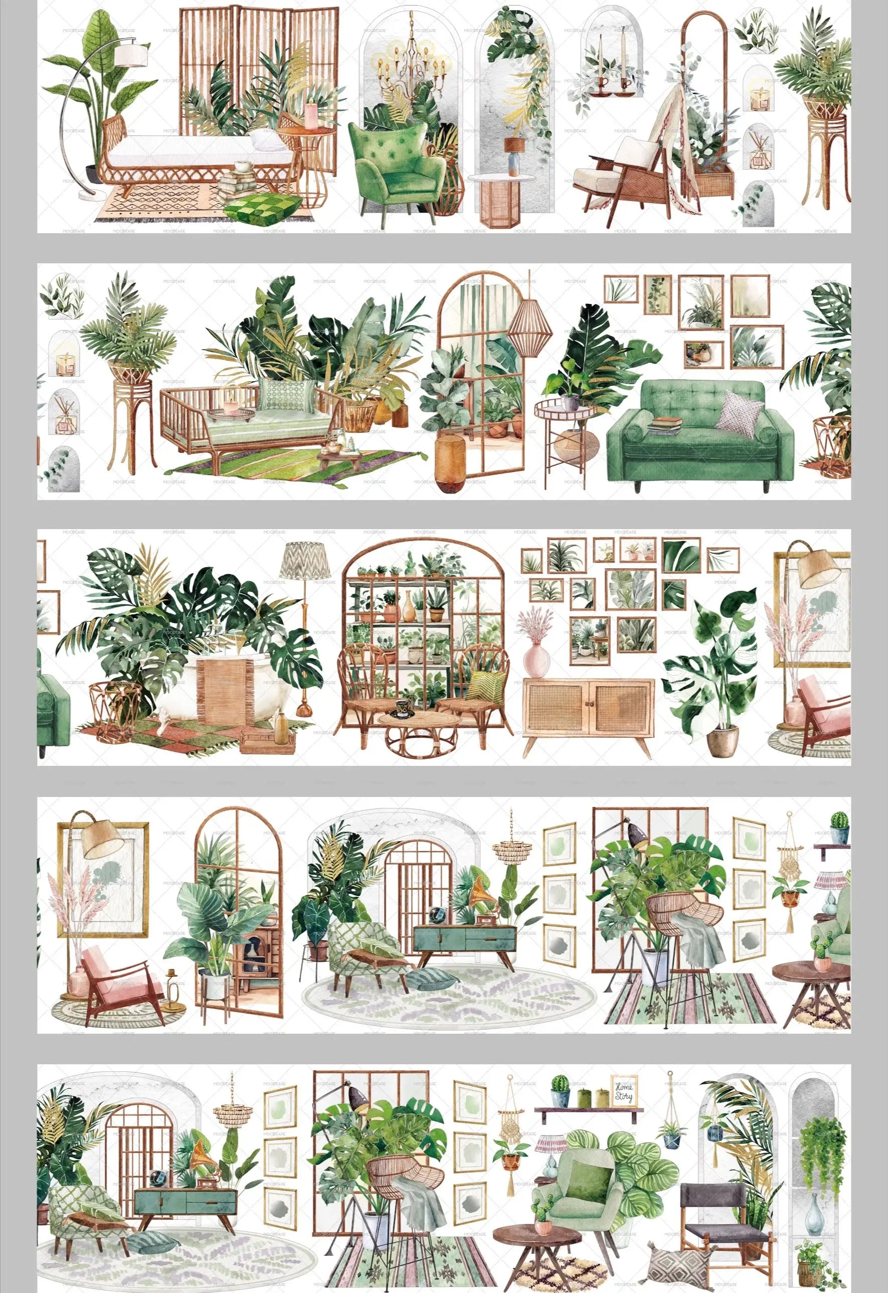 Warm Home Scenes PET Tape MOODTAPE