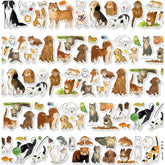 Pet Playmates die-cut PET tape featuring colorful pet stickers for scrapbooking at Shroomi