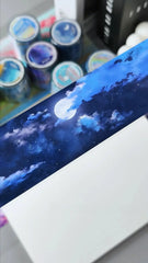 Sky Dreams Fireworks Landscape Washi Tape - PET 5cm x 5m