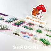 Floral Garden Bed PET Tape Floral Garden Bed PET Tape (Small) – Watercolor Flower Border