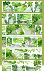 Rain in the Woods PET Tape Rain in the Woods Shell Gloss PET Tape | Moody Forest Scenery