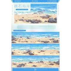 Rocky Coast PET Tape Rocky Coast PET Tape | Seaside Rock Scenery for Journaling
