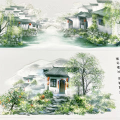 Jiangnan Town Washi Tape Jiangnan Town Washi Tape | Chinese Water Town Scenery Sticker