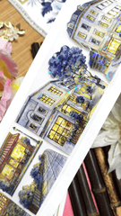 Old Town Night Streets PET Tape - Whole Roll Old Town Night Streets PET Tape | Shroomi