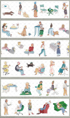 Character Tape Set – Walk & Coffee Walk & Coffee Pre-cut Character Tape | Artistic People Stickers