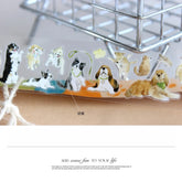 Pudding Puppy PET Tape Pudding Puppy Pre-cut PET Tape | Cute Dog Sticker Tape for Crafts