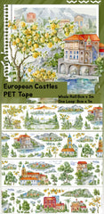European Castles PET Tape European Castles PET Tape | Fairy-Tale Scenery for Journaling
