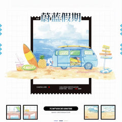 Azure Holiday PET Tape Azure Holiday Shell Gloss PET Tape | Seaside & Beach Scenery