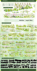 Springtime Garden PET Tape Springtime Garden PET Tape | Floral Fence & Path Scenery