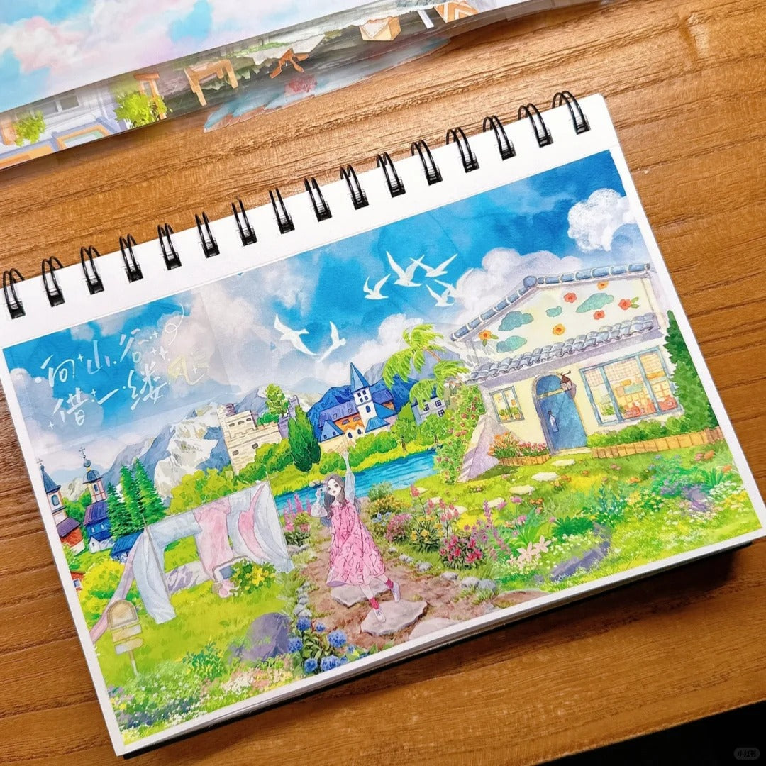 Romantic Wedding Scene PET Tape Romantic Wedding Scene PET Tape | Floral Arch & Garden Sticker