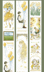 Golden Hour Glow - Character PET Tape Golden Hour Glow Character PET Tape | Cute Journaling Stickers