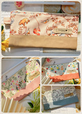 Handmade Medium Pouch – Large Capacity Journaling & Stationery Bag Handmade Medium Pouch – Large Capacity Journaling Bag | Cotton Stationery Case