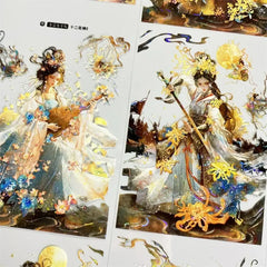 Chinese Floral Immortals PET Tape - No.2 Chinese Floral Immortals PET Tape | Mythical Goddess Sticker