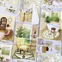 Cozy Interior Scene PET 2 Tape Cozy Interior Scene PET Tape | Home Decor Stickers for Crafts