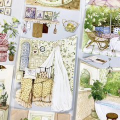 Cozy Interior Scene PET 2 Tape Cozy Interior Scene PET Tape | Home Decor Stickers for Crafts