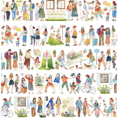 Everyday Strolls Character PET Tape Everyday Strolls Character PET Tape | Urban People Sticker Tape
