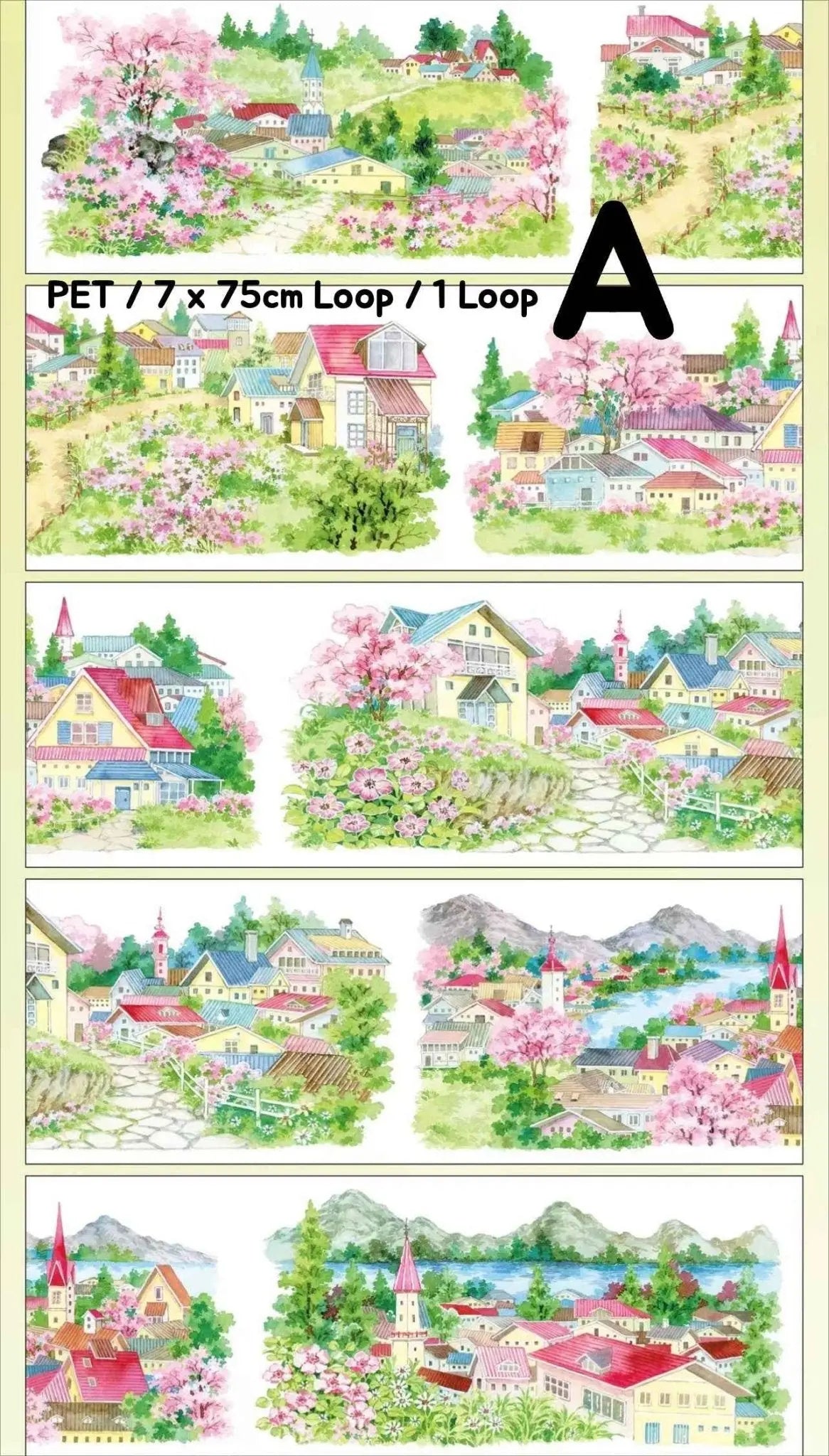 Fairy Tale Town PET Tape 6 Styles - Shroomi