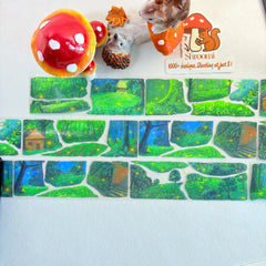Firefly Summer Night PET Tape Firefly Summer Night Shell Gloss Tape | Magical Forest Scenery