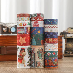 Christmas Washi Tape Set - 20 Rolls | Festive Decorative Masking Tape for Journaling & Gift Wrapping