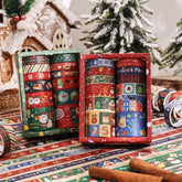 Christmas Washi Tape Set - 12 Rolls | Festive Decorative Tape for Scrapbooking & Gift Wrapping