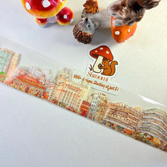 Hongkong City View PET Tape Hong Kong City View PET Tape | Urban Cityscape Scenery Sticker