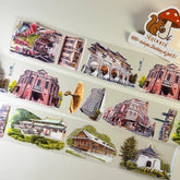 Holiday Record PET Tape Holiday Record PET Tape – Historic City Landmarks for Travel Journals