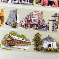 Holiday Record PET Tape Holiday Record PET Tape – Historic City Landmarks for Travel Journals