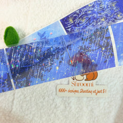 Holographic Midnight Rain PET Tape Holographic Starlit Rain PET Tape | Shroomi