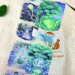 Fantasy Forest Revelation PET Tape Celestial Forest Revelation Holographic PET Tape | Shroomi