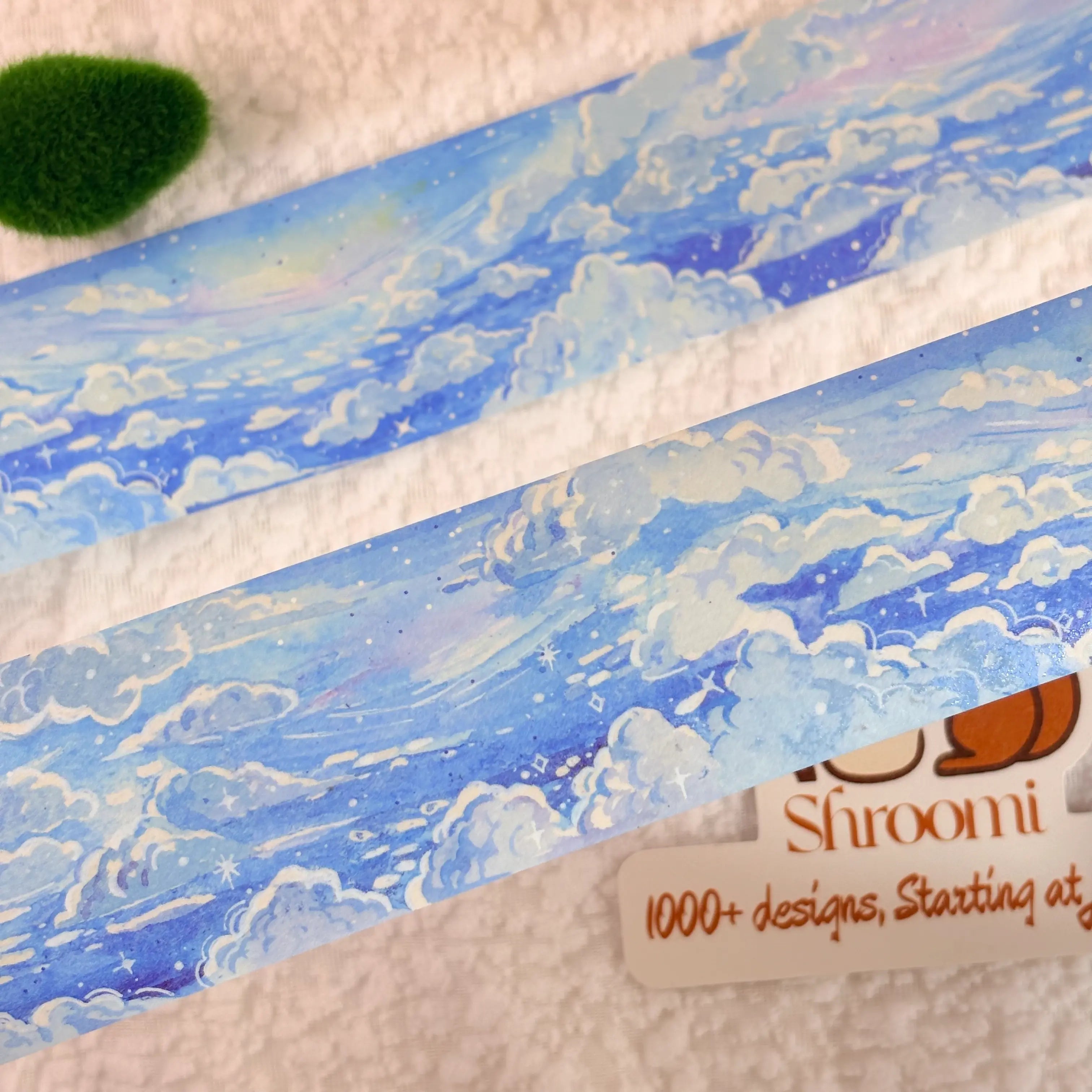 Celestial Cloud Sea Tape Dreamy Cloud Sea Serenity Washi/PET Journaling Tape | Shroomi
