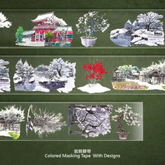 Jade Blossom & Branch PET Tape Jade Blossom & Branch PET Tape | Japanese Seasonal Scenery