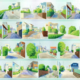 Little Town Streets PET Tape Little Town Streets Tape – Japanese Street Decorative Tape in Anime Style