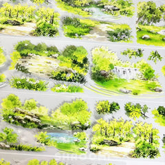Lush Meadow Stream PET Tape Lush Meadow Stream PET Tape | Nature Scenery for Journaling