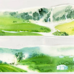 Prairie Landscape PET Tape - Decorative Washi Tape