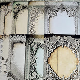 Vintage Lace Border Junk Journal Paper - European Decorative Background Paper for Scrapbooking & Art Journaling