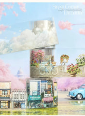 Street Corner Encounter PET Tape Street Corner Encounter PET Tape | Urban Scenery Background Tape