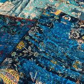 Vintage Baroque Navy Blue Floral Junk Journal Paper - 6 Pieces Background Paper for Scrapbooking & Art Journaling