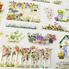 Spring Morning PET Tape Spring Morning PET Tape | Cottage Garden & Floral Scenery