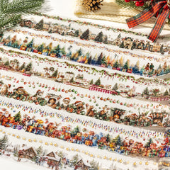 Christmas Theme PET Tape - Decorative Washi Tape for Journaling & Scrapbooking