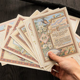 Vintage Book Page Junk Journal Paper - 10 Pieces Offset Paper Background Stickers for Scrapbooking & DIY Album