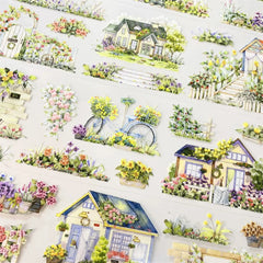 Spring Morning PET Tape Spring Morning PET Tape | Cottage Garden & Floral Scenery