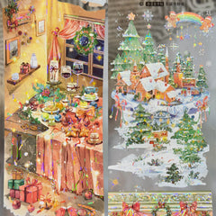 Christmas Wonderland & Christmas Legend Washi Tape - Festive Holiday Decorative Tape for Journaling