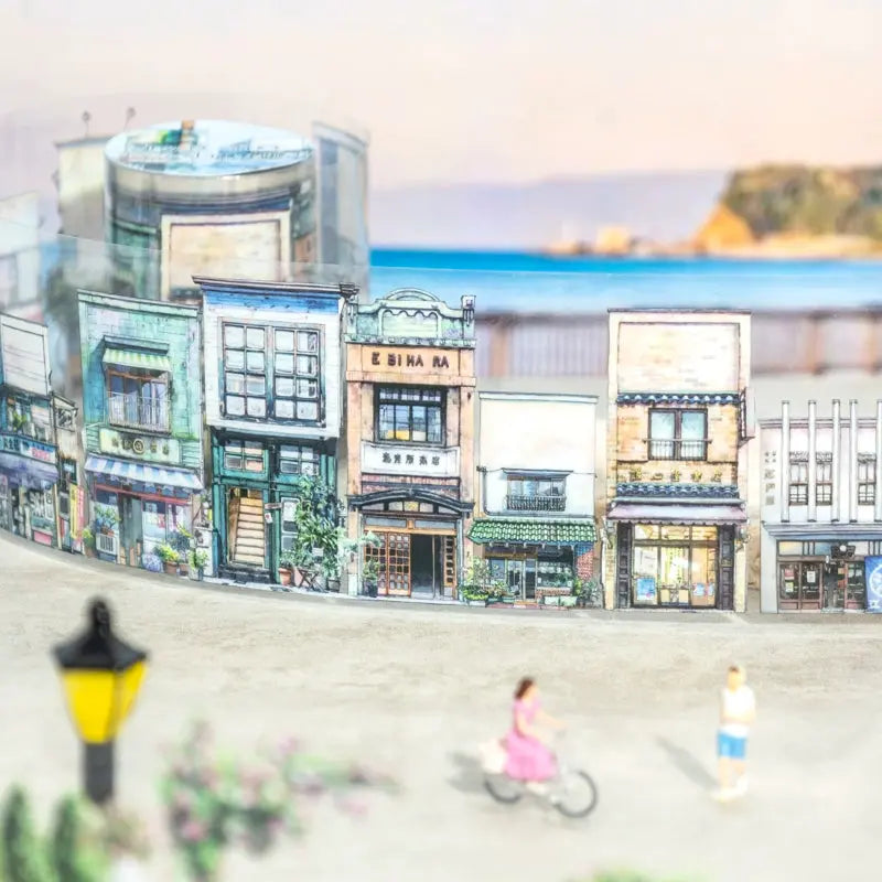 Street Corner Encounter PET Tape Street Corner Encounter PET Tape | Urban Scenery Background Tape