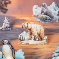 Animal World PET Stickers - 4 Styles Animal World PET Sticker Sheets | Realistic Wildlife Stickers